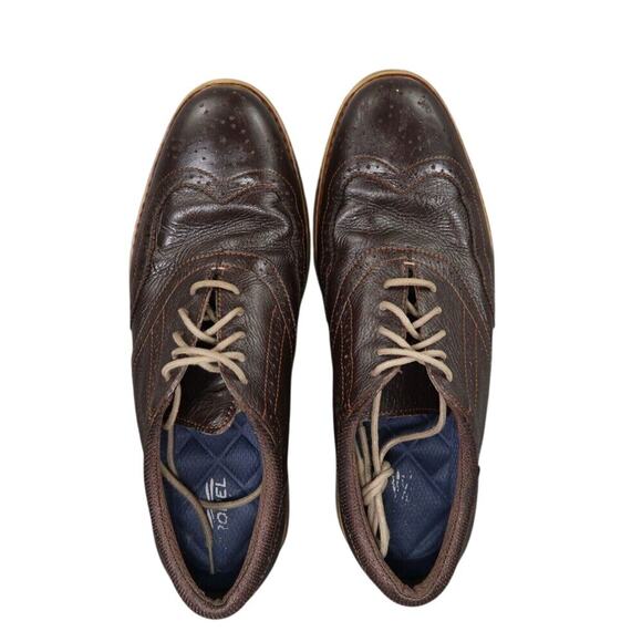 Bass Shoes Mens 10.5 Oxford Wingtip Classic Dress Propel Comfort Brown Leather main image 6